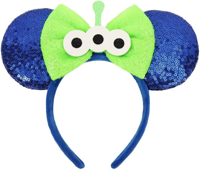 Mouse Ears Headbands, Sequin Mouse Ears for Women Girls Boys, Shiny Bow Headband for Cosplay Part... | Amazon (US)