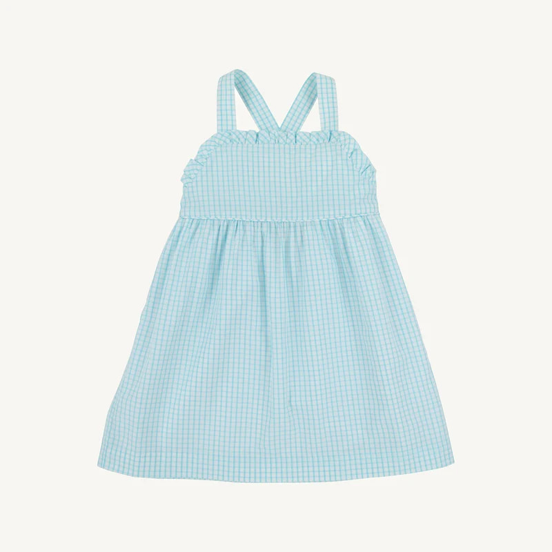 Macy Drew Dress - Belhaven Blue Windowpane | The Beaufort Bonnet Company