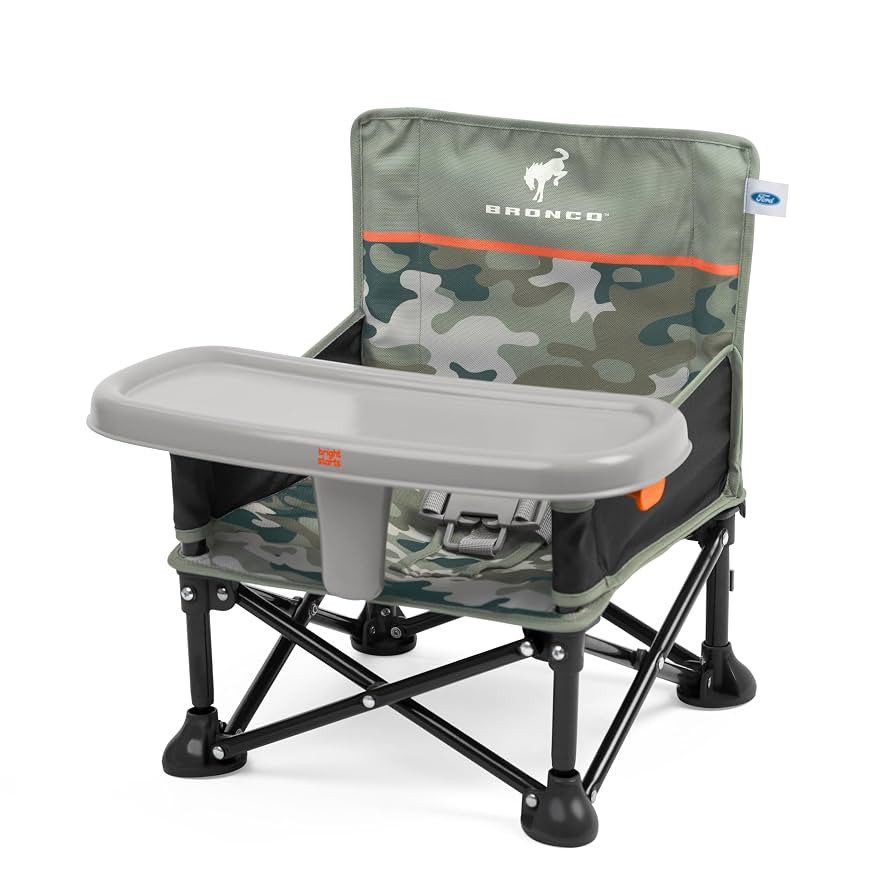 Ford Bronco Pop 'N Sit Portable Booster Chair by Bright Starts, Floor Seat, Indoor/Outdoor Use, C... | Amazon (US)