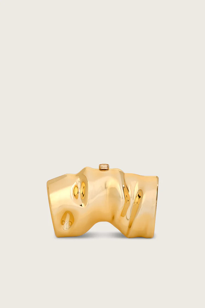 SCRUNCH CLUTCH - SHINY GOLD | Cult Gaia - US
