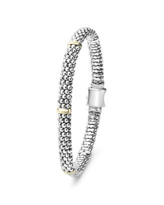 18K Yellow Gold and Sterling Silver Petite Oval Rope Bracelet | Bloomingdale's (US)