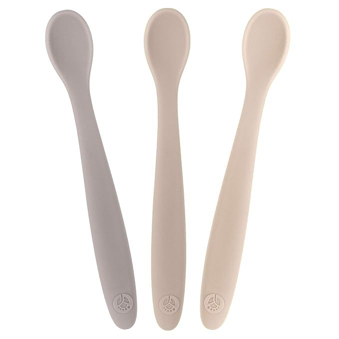 WeeSprout Silicone Baby Spoons, First Stage Infant Feeding Spoons, Bendable for Self Feeding, BPA... | Amazon (US)