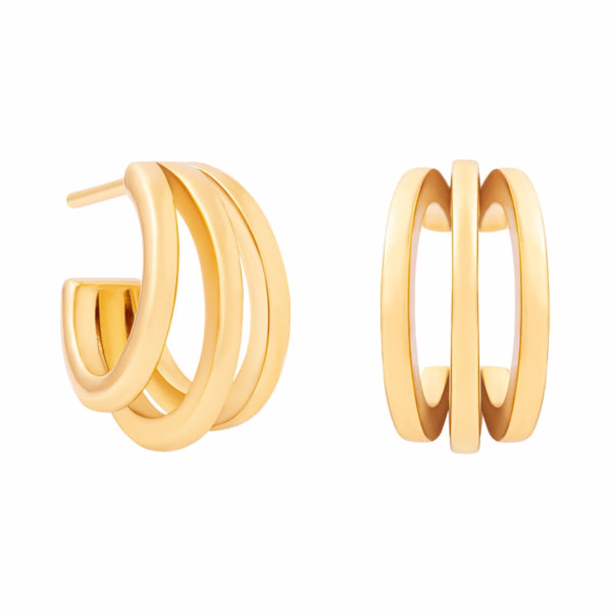 Triple Illusion Stud Gold | Wolf & Badger (US)