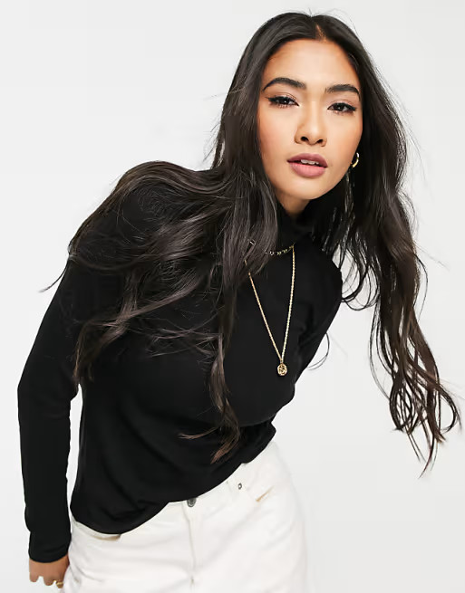 & Other Stories – Gerippter Rollkragenpullover in Schwarz | ASOS (Global)