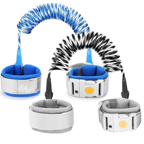 Accmor Anti Lost Wrist Link with Induction Lock, 2 Packs Upgraded Toddler Leash, Reflective Kids Wrist Leash for Baby Boys Girls, Child Walking Wristband Leash with Magnetic Unlock Design for Outdoor | Amazon (US)