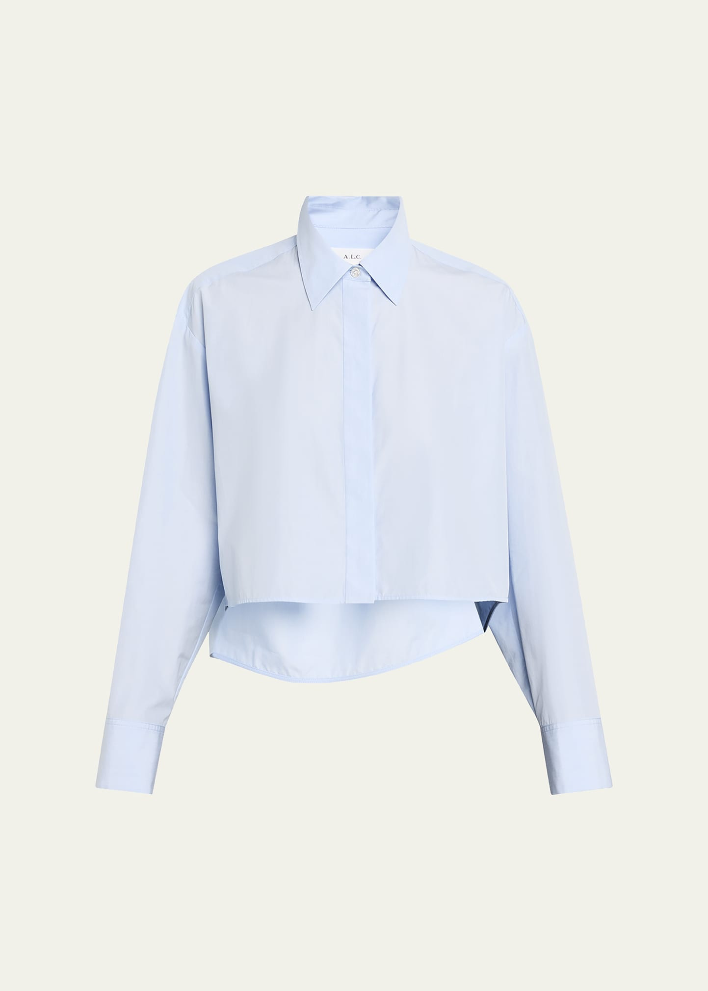 A.L.C. Maude Cropped Cotton Poplin Top | Bergdorf Goodman