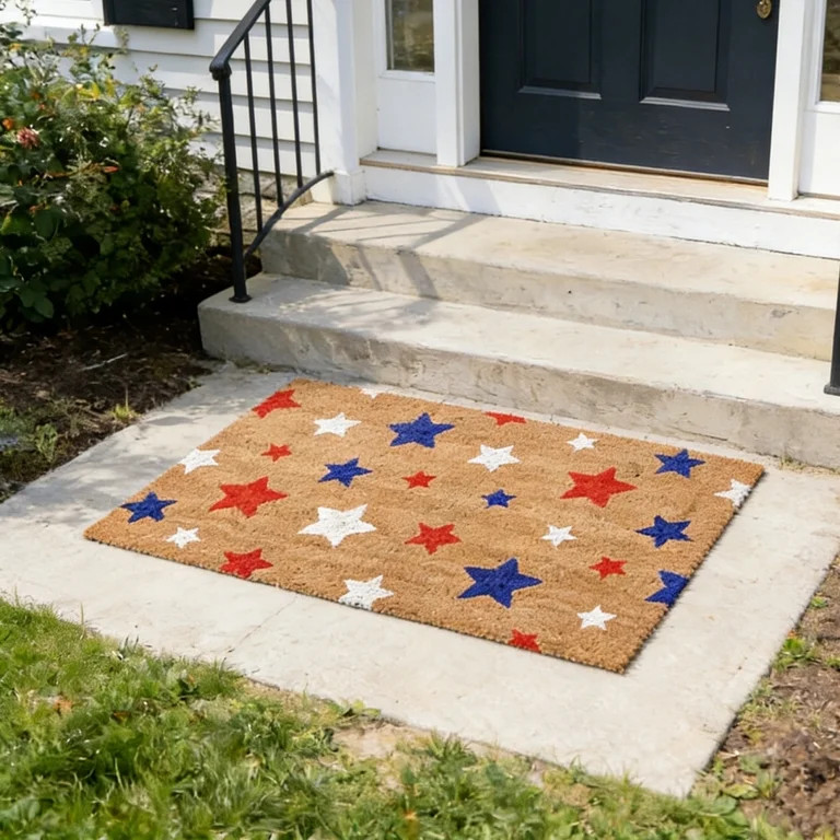 19.7x31.5 Inch Patriotic Doormat, Red White Blue Entrance Rug, Independence Day Non Slip Floor Ma... | Walmart (US)