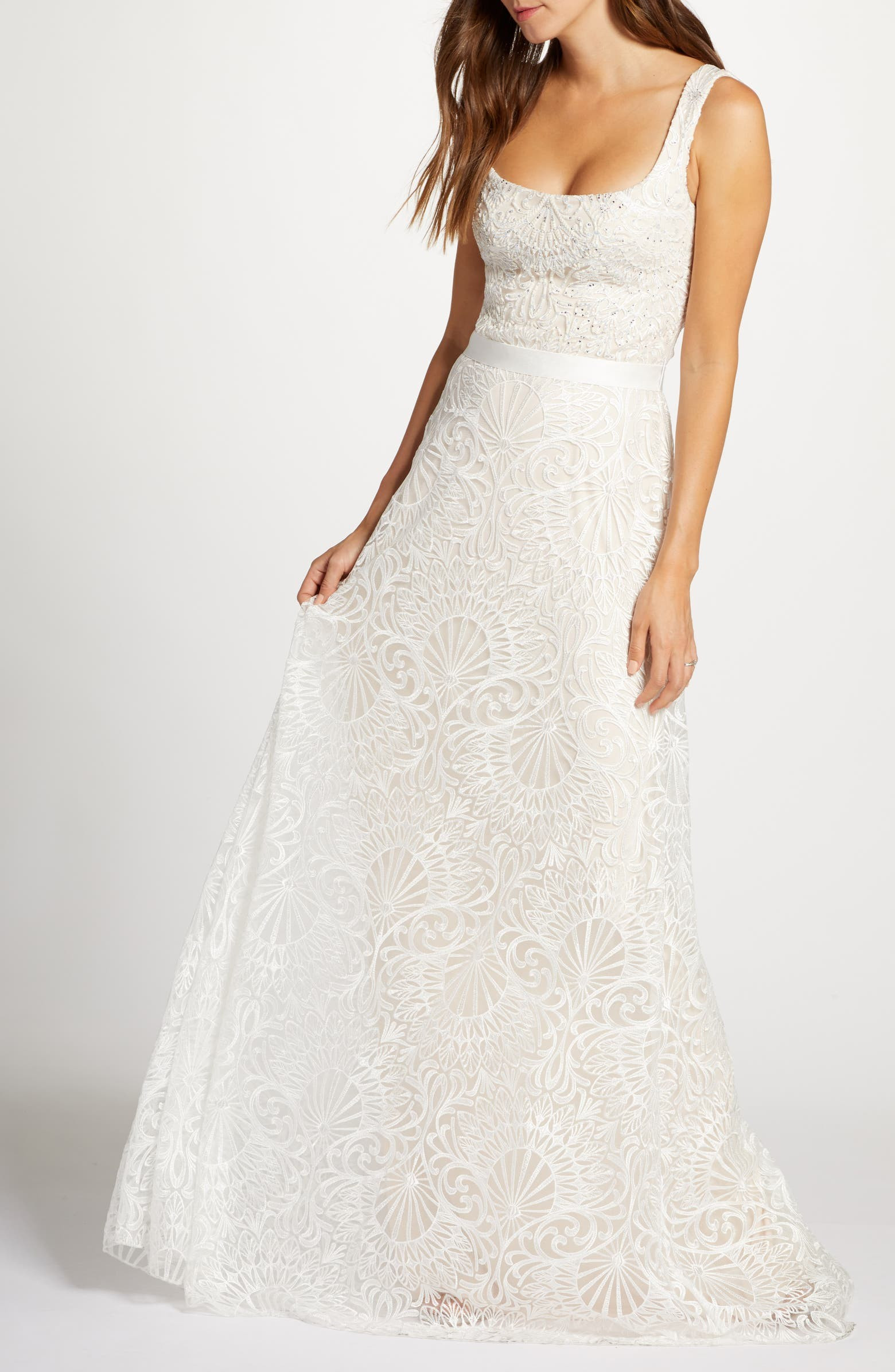 Beaded Lace Wedding Gown | Nordstrom