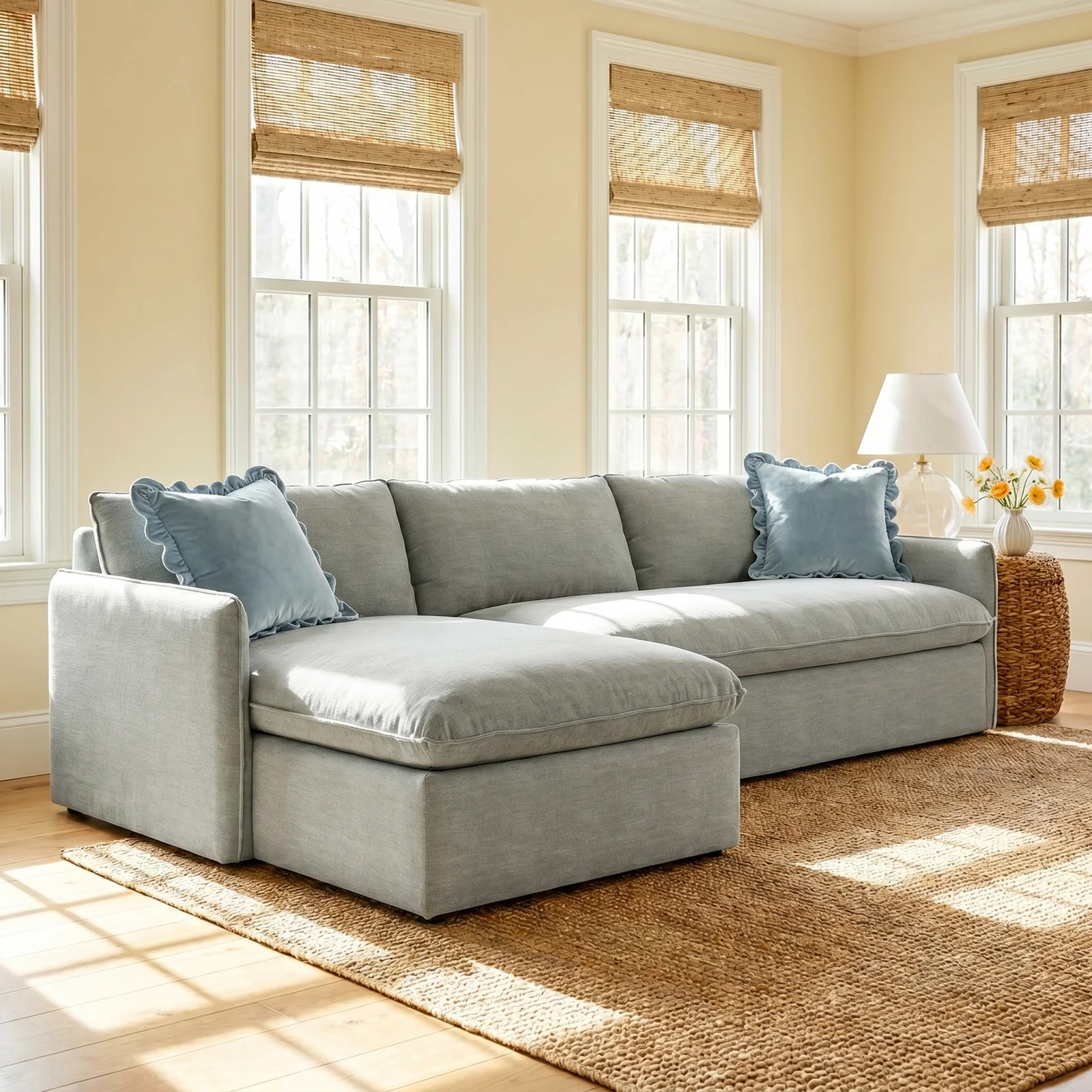 Bellatrix 2-Piece Slipcovered Sectional | Birch Lane