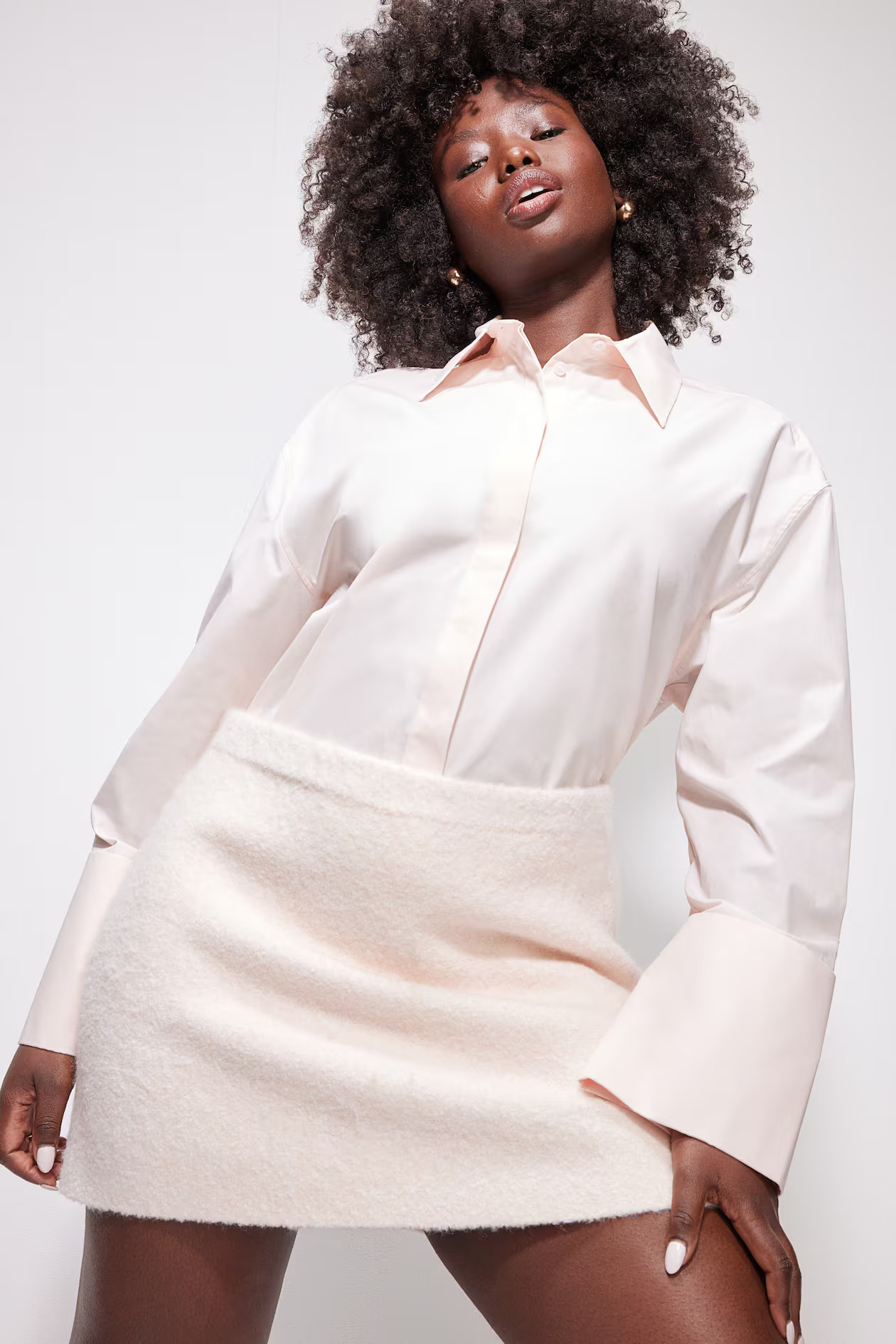 Knit A-line Mini Skirt | H&M (US + CA)