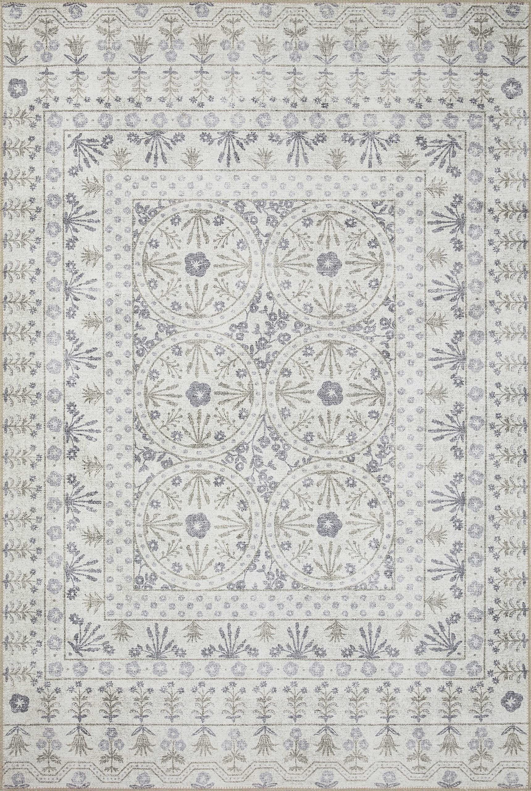 Rifle Paper Co. x Loloi Maison Collection MAO-03 Rosette Ivory 2'-6" x 9'-6" Runner Rug | Amazon (US)