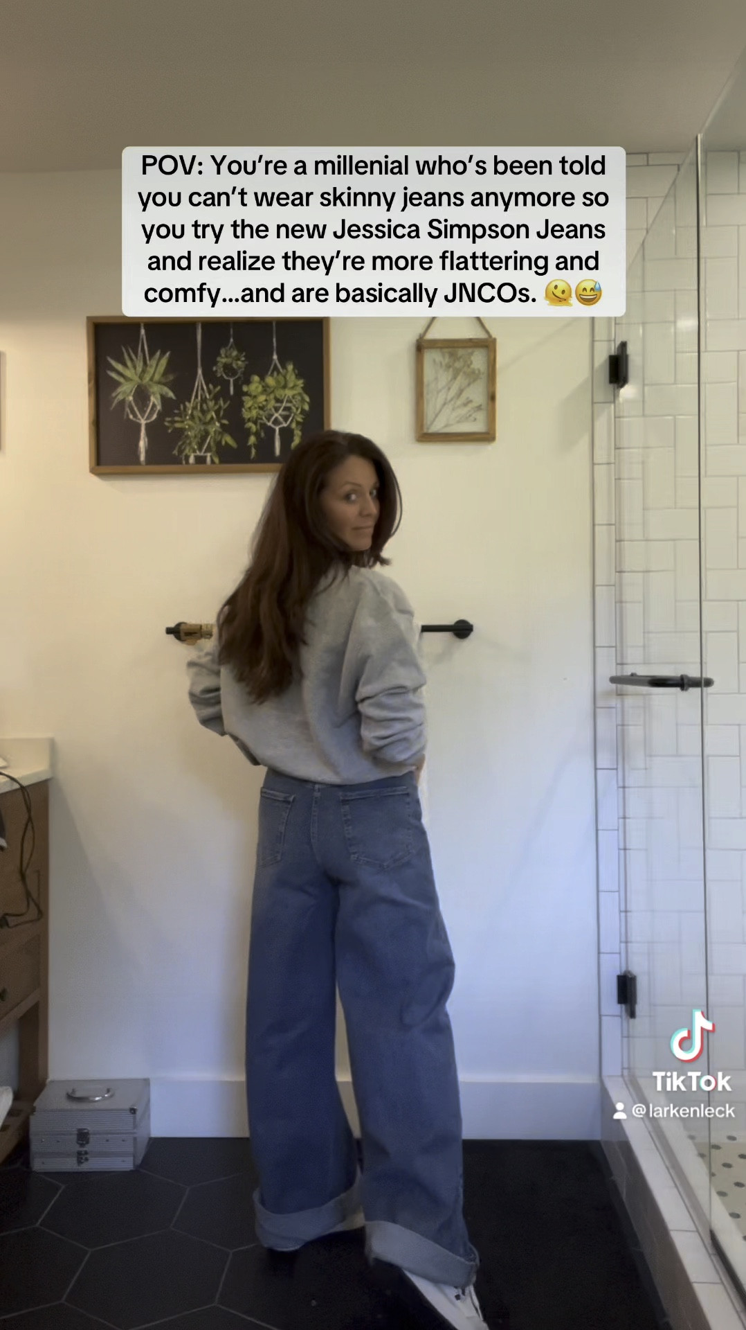 Dear @jessicasimpsonstyle…YES! And thank you. These jeans are my new fav for fall/winter!

I’m 5’3, 125lbs. Long torso and short legs. 

Jeans- Walmart -Jessica Simpson 
Sweater- Amazon 
Shoes- Amazon 

#miamidolphins #footballoutfit #jessicasimpson #walartfashion @walmart 

#LTKSeasonal #LTKVideo #LTKOver40