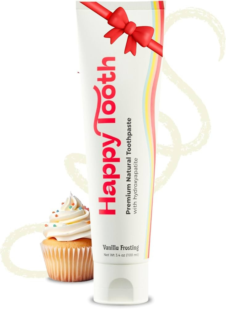 Happy Tooth Hydroxyapatite Toothpaste, Fluoride Free, Natural Whitening for Kids, Toddlers and Ad... | Amazon (US)