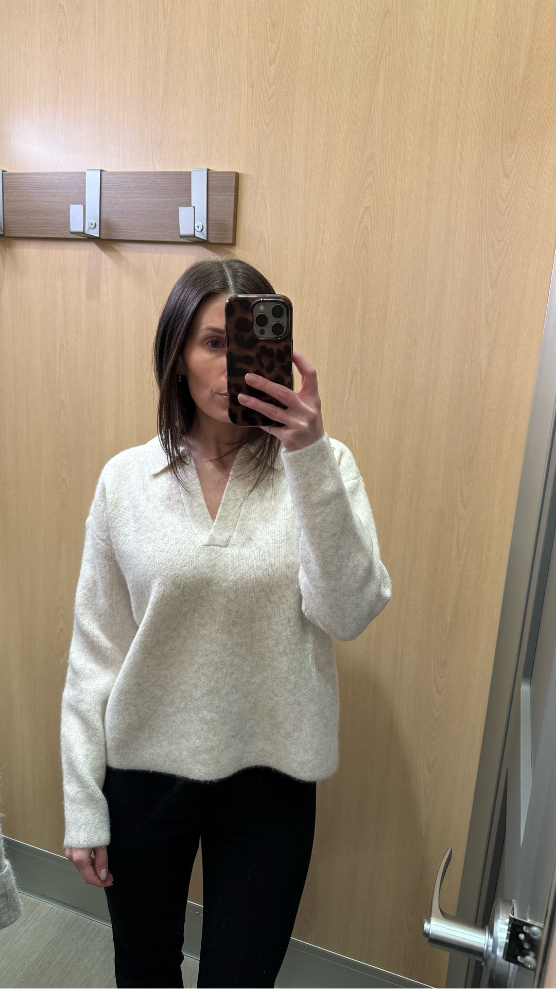 Women’s cozy knit polo sweater from Target 
Wearing size xs in the oatmeal color 
I’ve been obsessed with the collared sweaters this season to wear to the office! 
Business casual


#LTKSeasonal #LTKFindsUnder50 #LTKWorkwear