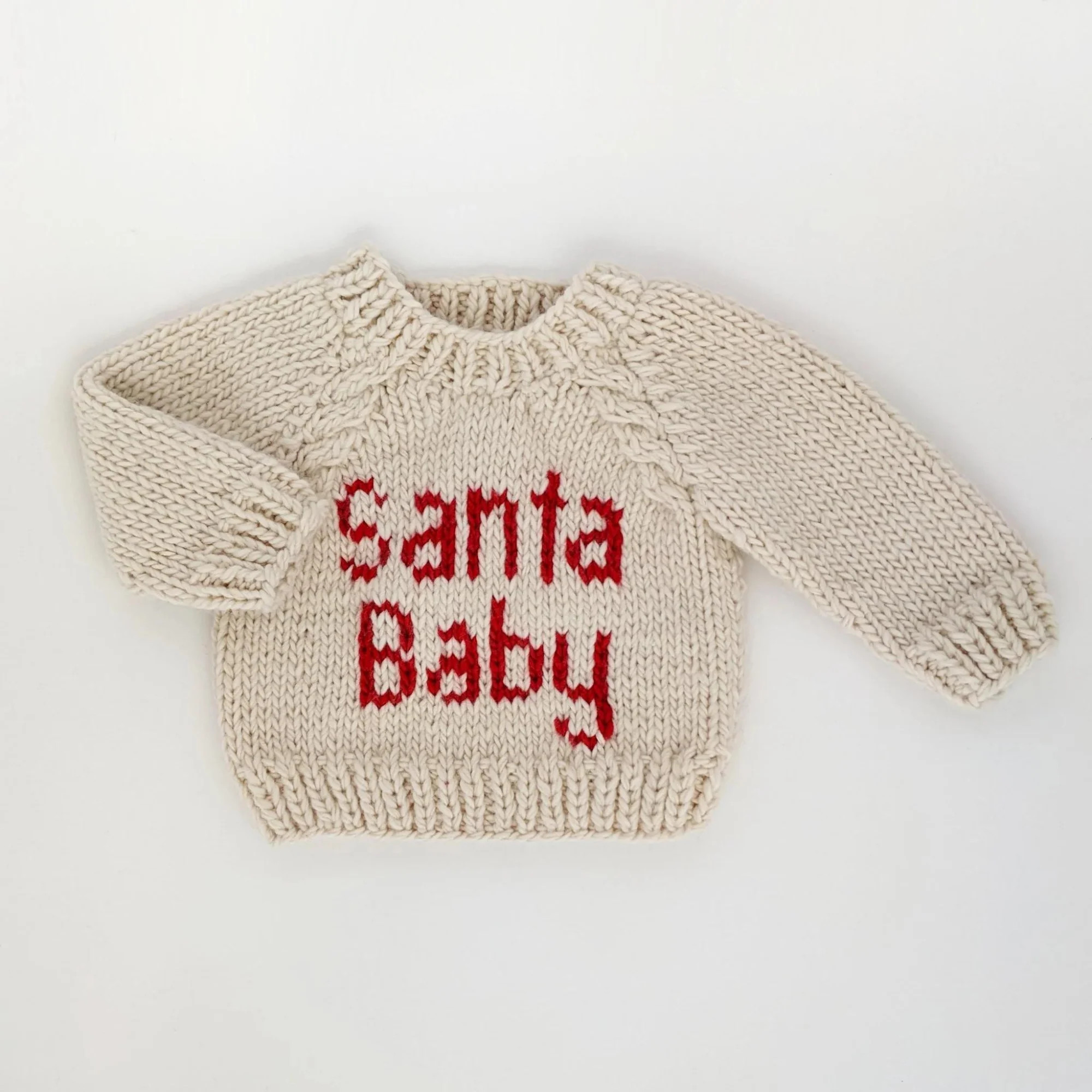 Santa Baby Crew Neck Knit Sweater | SpearmintLOVE