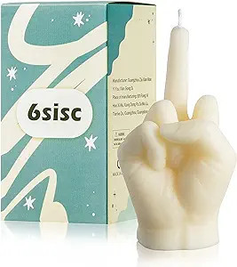 6sisc Middle Finger Scented Candle Danish Pastel Room Decor Aesthetic Pine Fragrance Soy Wax Arom... | Amazon (US)