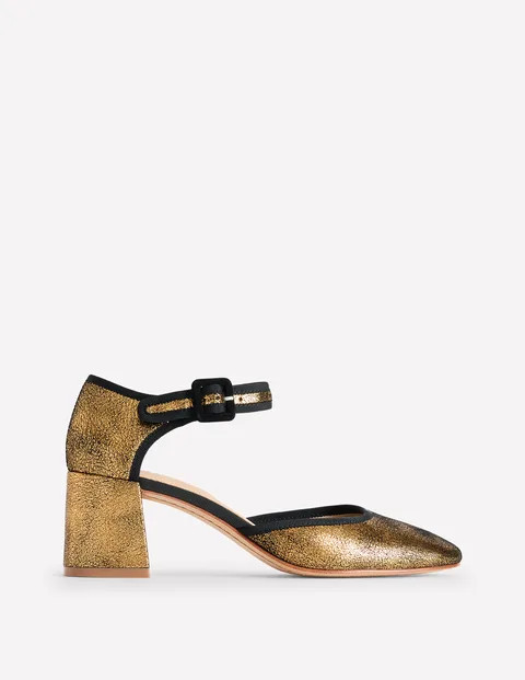 Two Part Block Heel Pumps | Boden UK