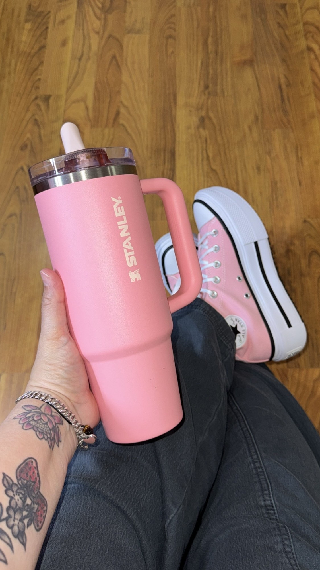 The perfect shade of pink and like I said in my converse era right now. These cute double stack platform are beyond comfy! 

#LTKShoeCrush #LTKStyleTip #LTKdayinmylife