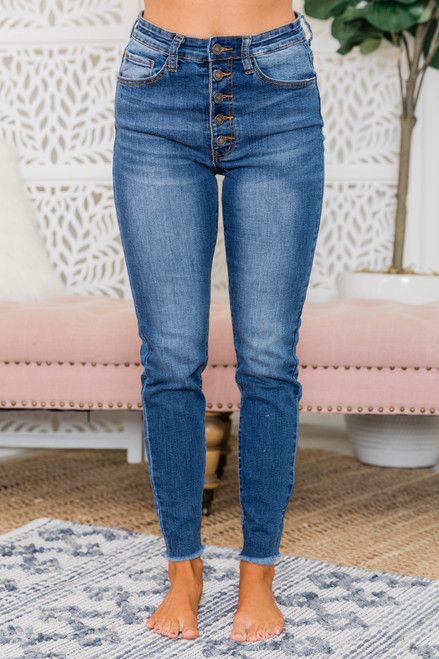 The Chelsie Medium Wash Jeans | The Pink Lily Boutique