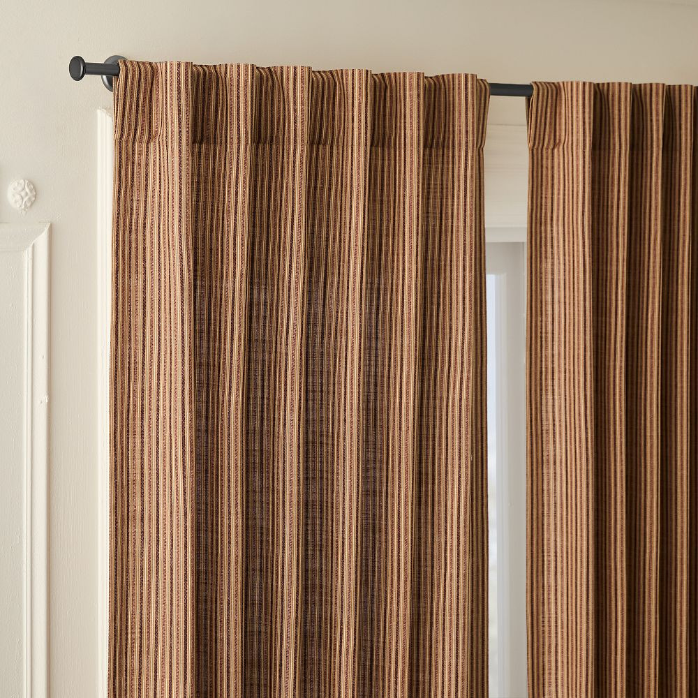 Pierce & Ward Twill Stripe Curtain | West Elm (US)