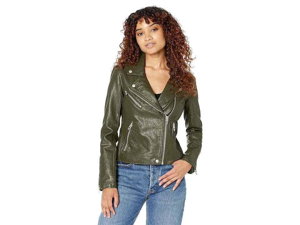 Blank NYC Leather Moto Jacket in City Jungle (City Jungle) Women's Clothing | Zappos