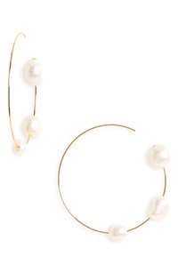 Click for more info about Cult Gaia Nubia Freshwater Pearl Hoop Earrings | Nordstrom