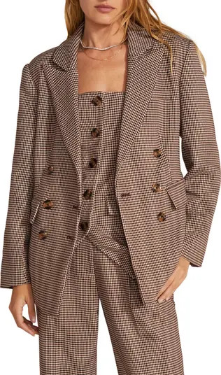 Favorite Daughter The Phoebe Houndstooth Double Breasted Blazer | Nordstrom | Nordstrom
