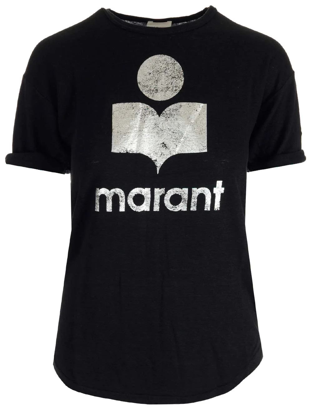 Isabel Marant \u00c9toile Koldi Logo Printed Crewneck T-Shirt | Cettire Global