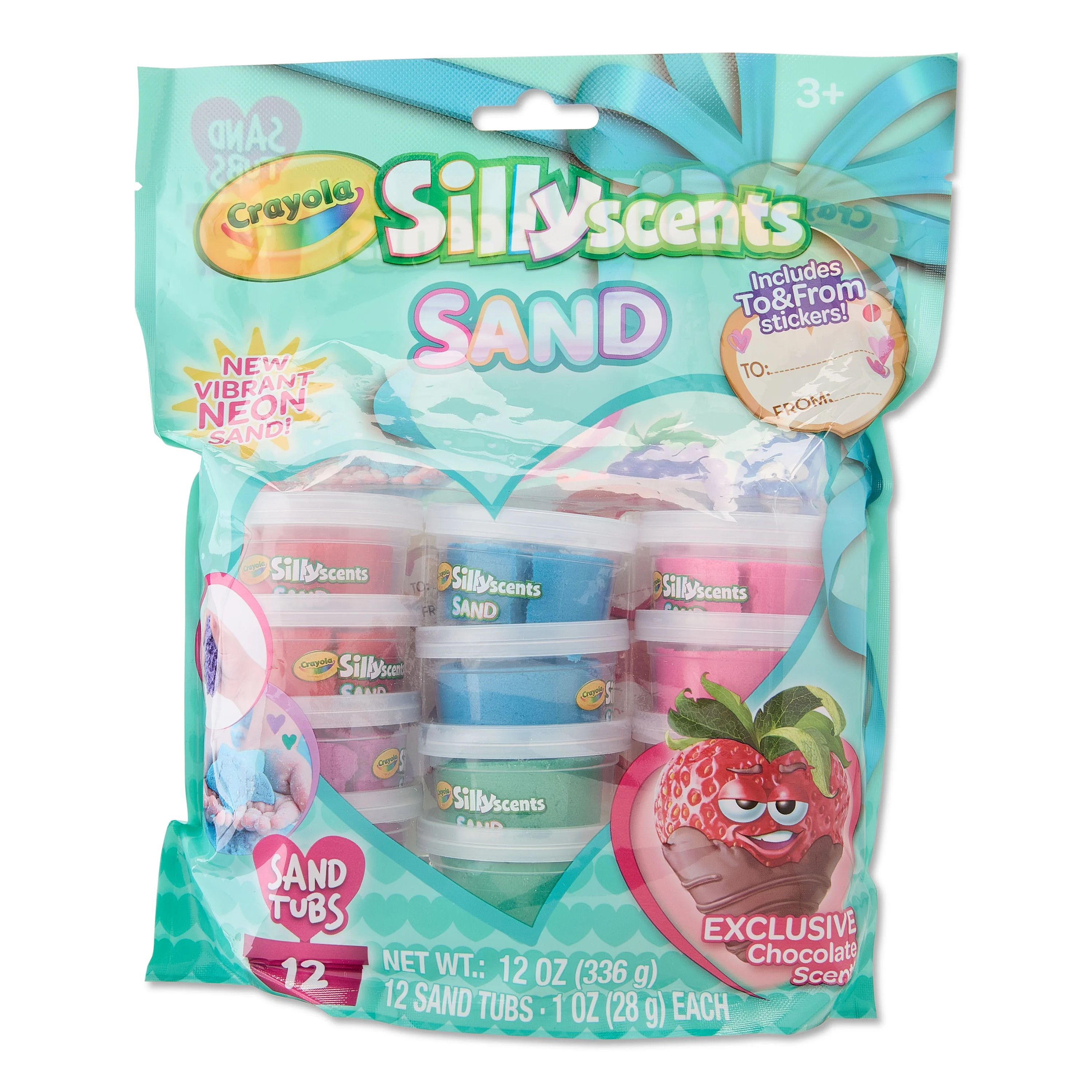 Crayola Silly Scents Sand 12 Pack, 1 oz Tubs | Walmart (US)