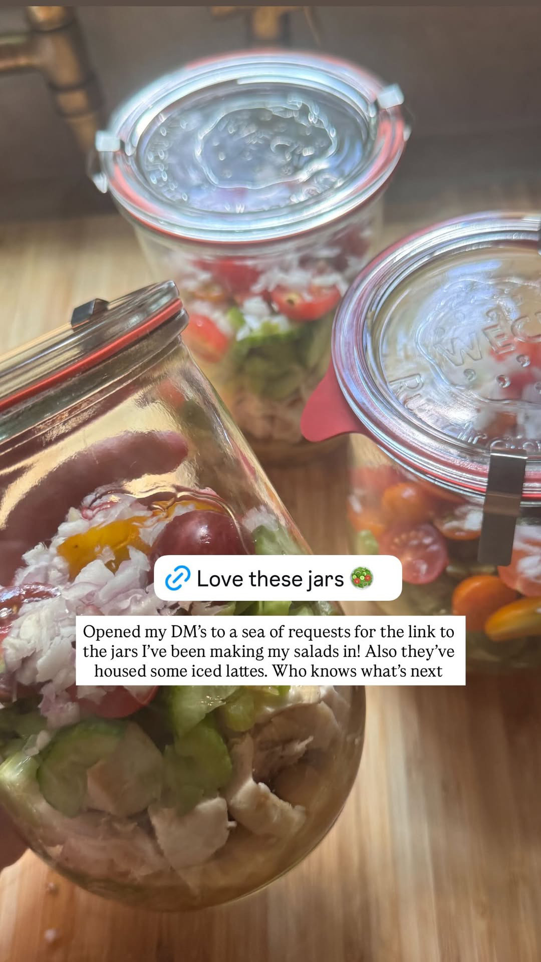 Weck salad jars for easy lunches! 

kitchen l lunch l jars  

 