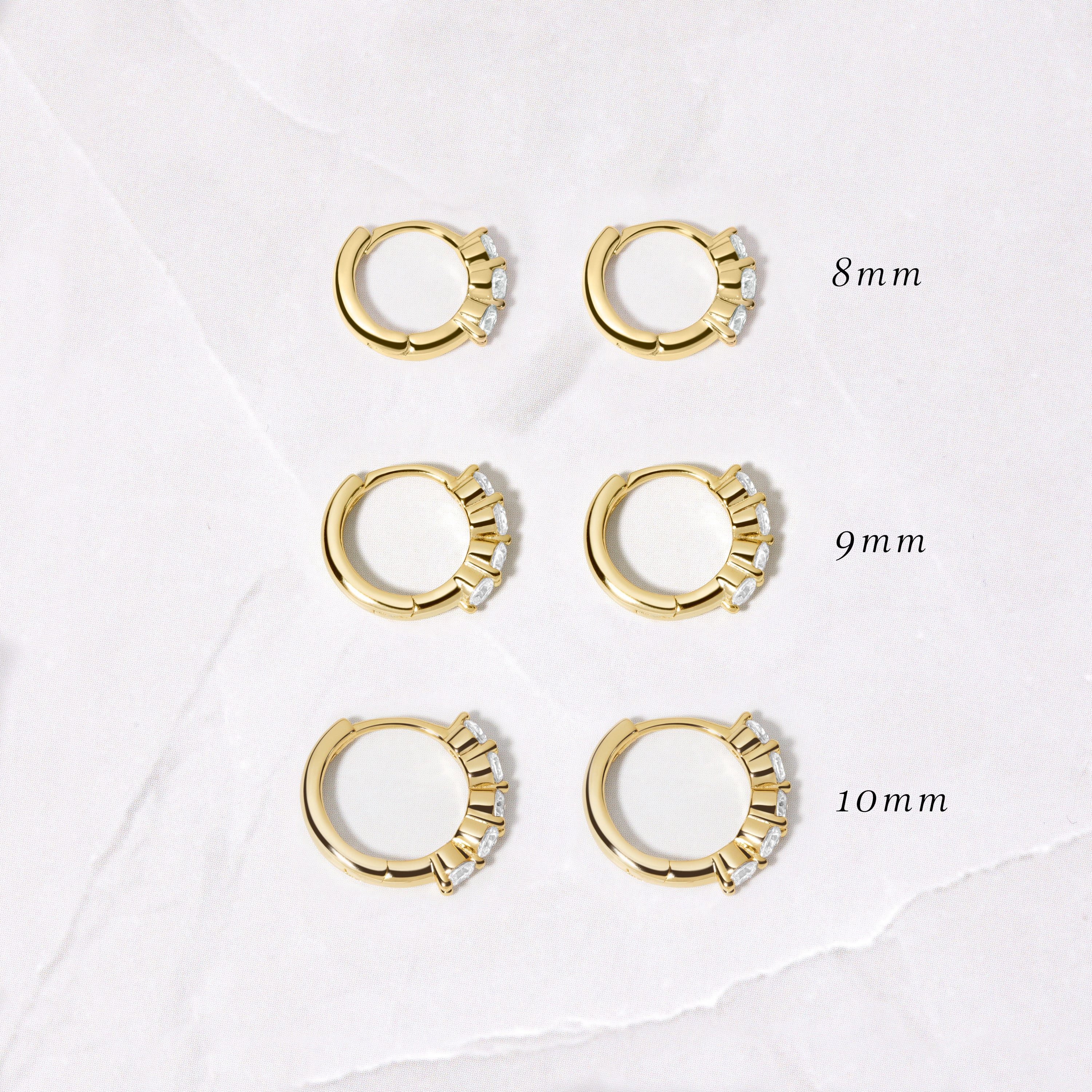 Stacy Hoop Earrings (Multiple Sizes Available) | Sami Jewels
