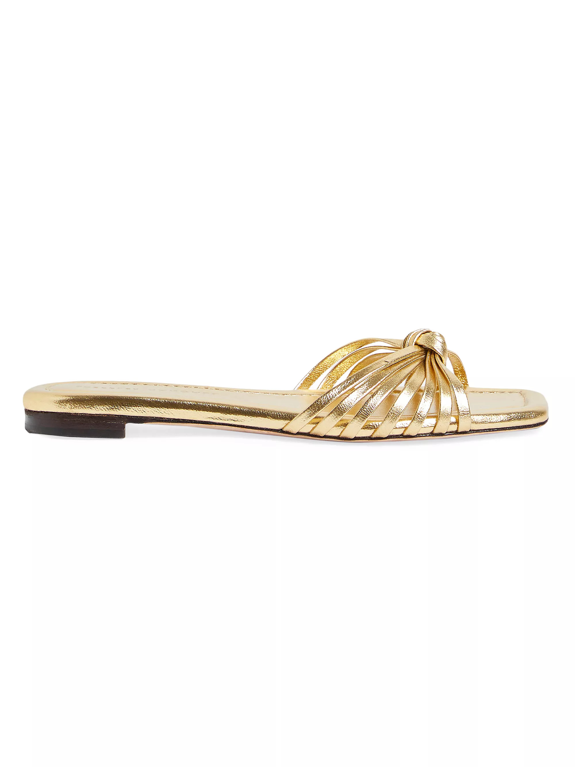 Shop Loeffler Randall Izzie Knotted Leather Sandals | Saks Fifth Avenue | Saks Fifth Avenue