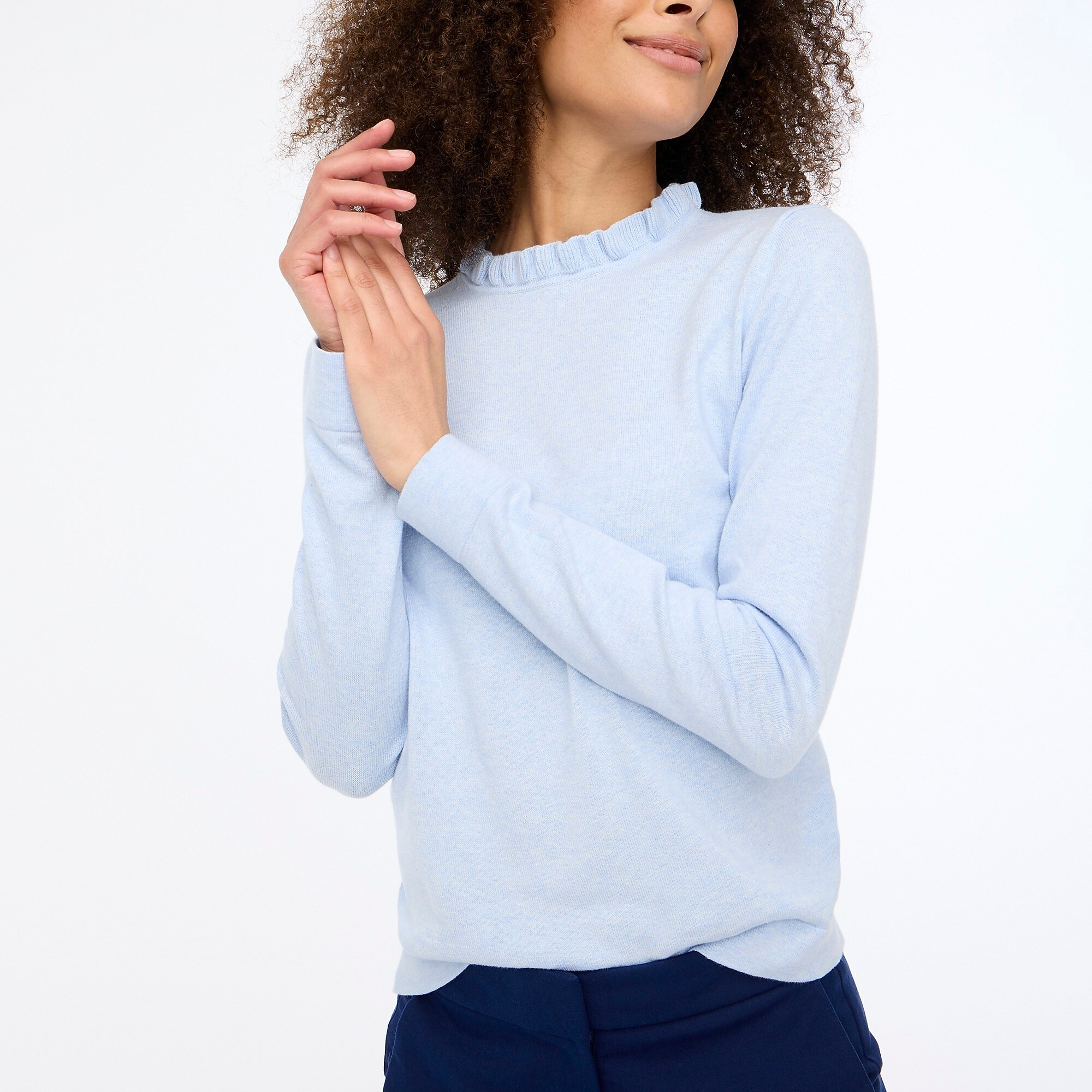 Ruffleneck sweater | J.Crew Factory