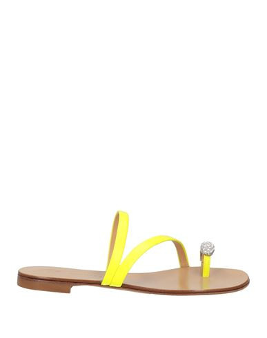 Giuseppe Zanotti Woman Thong sandal Yellow Size 5 Leather | YOOX (US)