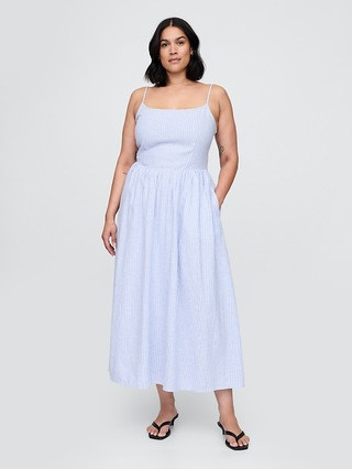 Linen-Blend Drop-Waist Maxi Dress | Gap (US)