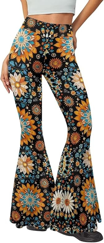 AFPANQZ Elastic Flared Leggings Sexy High Waisted Pants for Women Casual Gym Yoga Fitness Workout... | Amazon (US)