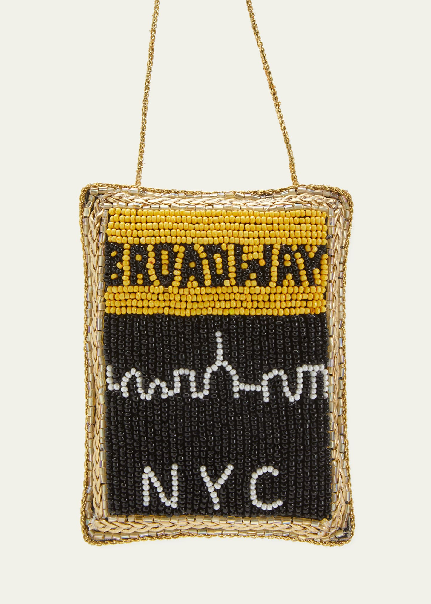 Sudha Pennathur Broadway Playbill Beaded Christmas Ornament | Bergdorf Goodman