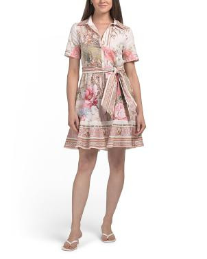 Made In Italy Short Sleeve Mini Dress | TJ Maxx