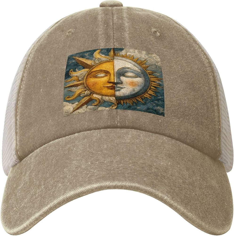 Adult Washed Denim Baseball Cap Vintage Distressed Curved Brim Sun Hat Men Women | Amazon (US)