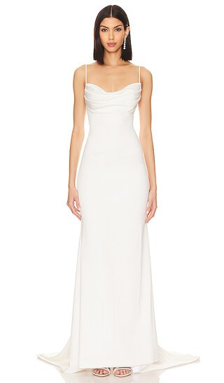 Katie May X Noel And Jean Claudia Gown in Ivory. - size M | Revolve Clothing (Global)