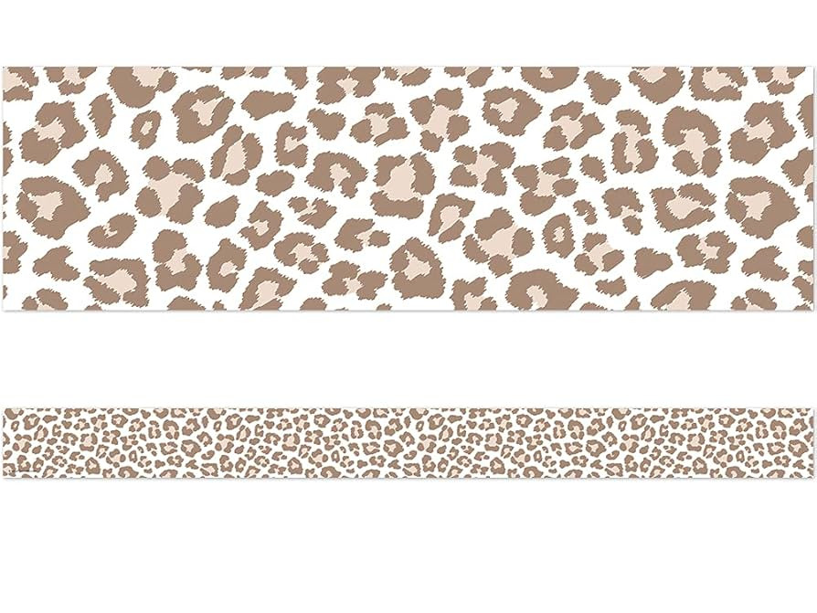 Teacher Created Resources Blush Leopard Print Straight Border Trim (TCR3939) | Amazon (US)