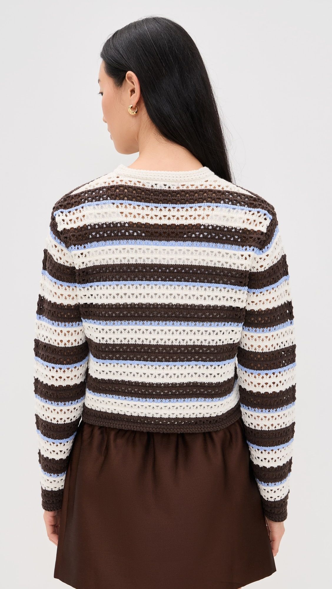 Striped Crochet Cardigan Sweater | Shopbop