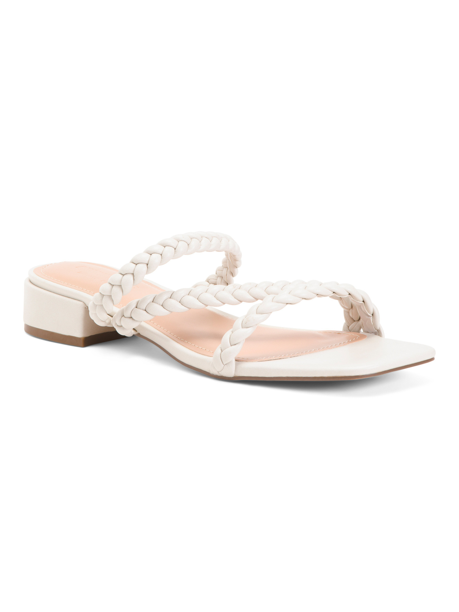 Comfort Triple Strap Braided Heel Sandals | TJ Maxx