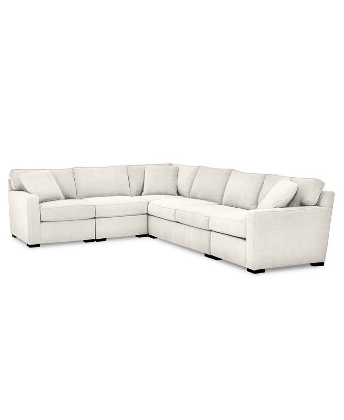 Radley 5-Pc. Fabric Sectional Sofa with Apartment Sofa with Corner Piece, Created for Macy's | Macys (US)