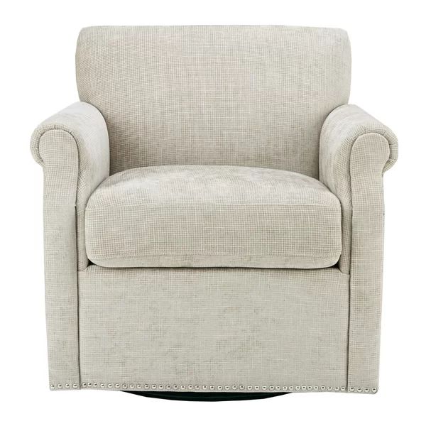 Jenna Upholstered Swivel Armchair | Wayfair North America