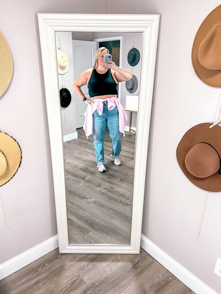 A casual spring outfit with straight leg jeans in this curve love fit and a cropped tank top. I wore with my casual sneakers and a light weight button up tied around my waist. 

I’m normally an 18/20 and wearing a 35L (Size 20 Tall) in the jeans. Shoes fit TTS. 

Plus size spring outfit
Plus size outfit idea
Plus size jeans 
Plus size tall jeans 
Plus size outfits 
Plus size ootd 

#LTKPlusSize #LTKShoeCrush #LTKSeasonal