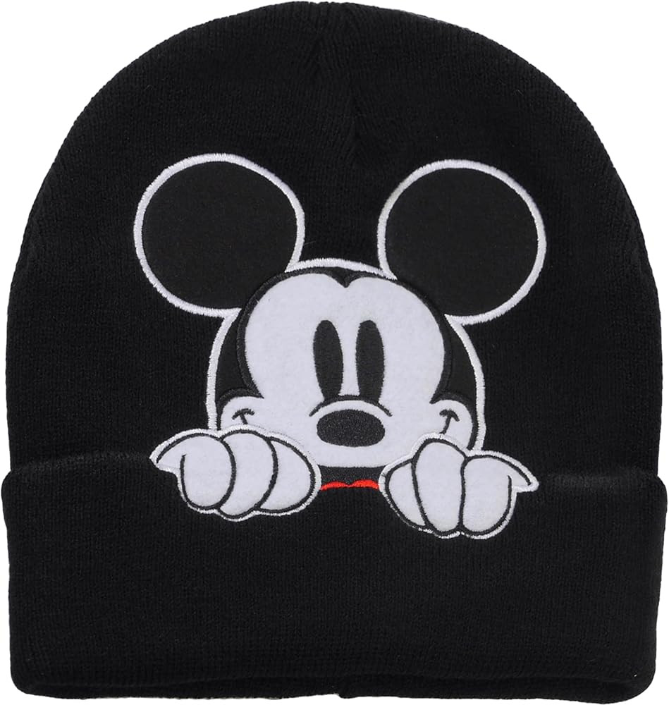Concept One Unisex-Adult Disney Mickey Mouse Cuffed Beanie Hat, Knitted Stocking Cap | Amazon (US)