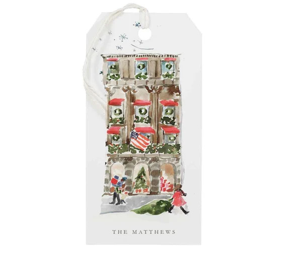 Personalized Christmas Gift Tags: Holiday Walkup {Holiday Gift Tags} | Etsy (US)