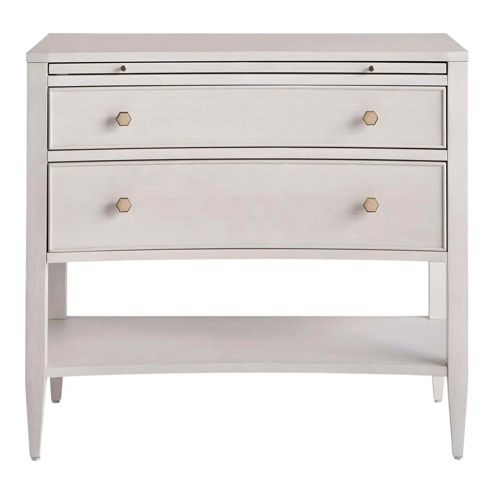 Contemporary Royal Chelsea Nightstand, Alabaster | Chairish
