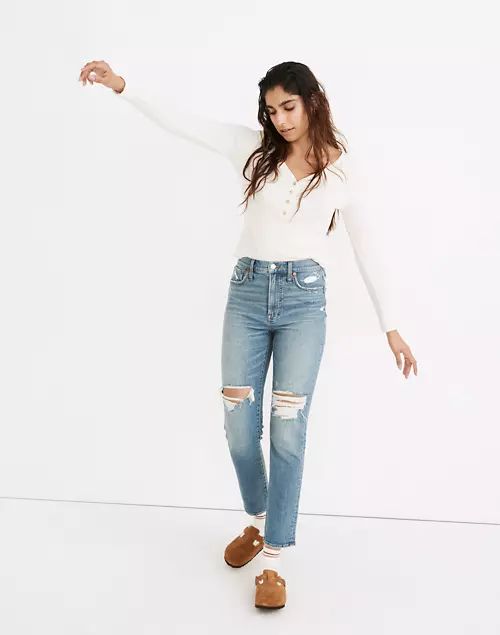 The Perfect Vintage Jean in Denman Wash: Ripped Edition | Madewell